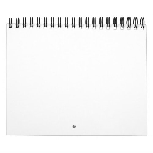 Create Your Own 5.5" x 7" Two Page Small Black Calendar