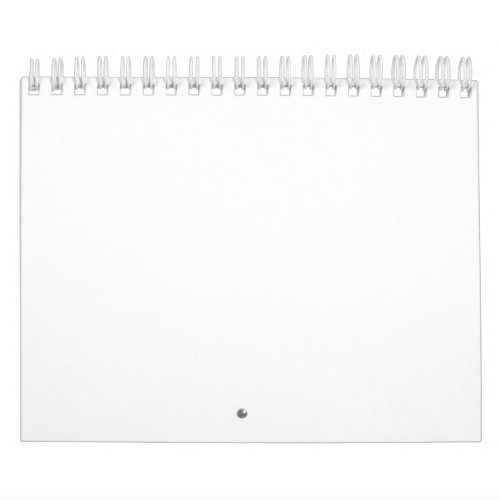 Create Your Own 5.5" x 7" Two Page Small White Calendar