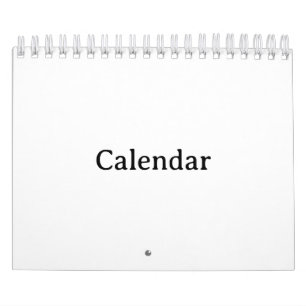 Create Your Own 5.5" x 7" Two Page Small White Calendar