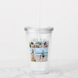 Create Your Own 5 Photo Collage Acrylic Tumbler