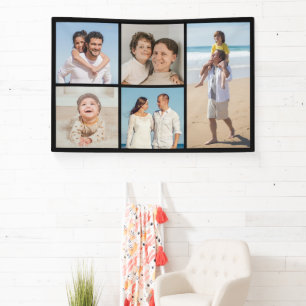 Create Your Own 5 Photo Collage Banner