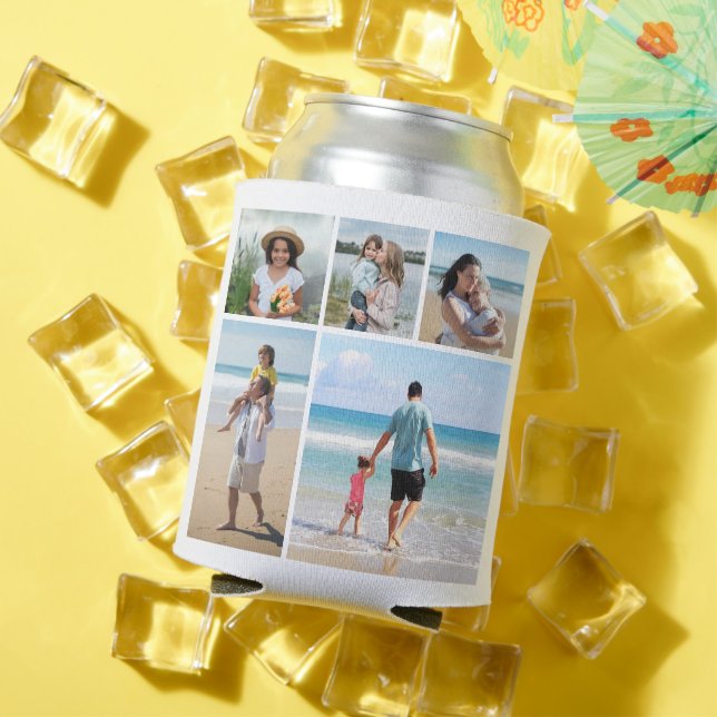 Create Your Own 5 Photo Collage Can Cooler (In Situ Summer)