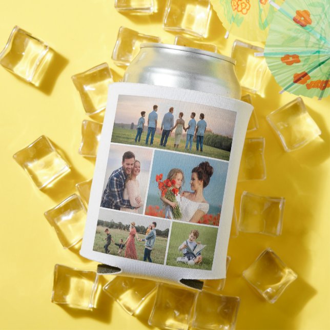 Create Your Own 5 Photo Collage Can Cooler (In Situ Summer)