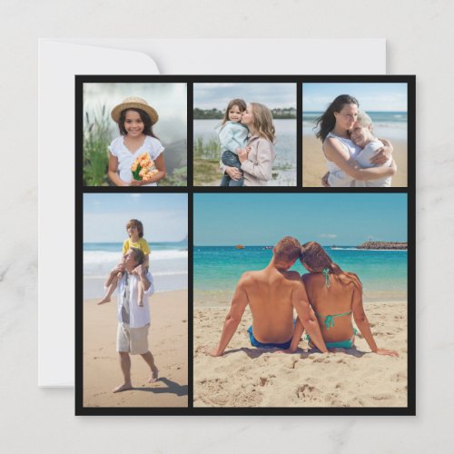 Create Your Own 5 Photo Collage Card
