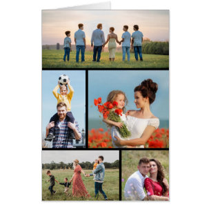 Create Your Own 5 Photo Collage Card