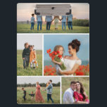 Create Your Own 5 Photo Collage Clipboard<br><div class="desc">Create your own 5 Photo Collage for Christmas, Birthdays, Weddings, Anniversaries, Graduations, Father's Day, Mother's Day or any other Special Occasion, with our easy-to-use design tool. Add your favorite photos of friends, family, vacations, hobbies and pets and you'll have a stunning, one-of-a-kind photo collage. Our custom photo collage is perfect...</div>