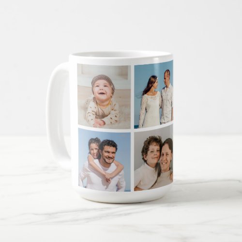 Create Your Own 5 Photo Collage Coffee Mug