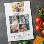 Create Your Own 5 Photo Collage Family Quote Name Kitchen Towel<br><div class="desc">Design your own personalized photo kitchen towels by adding 5 favorite pictures. Customize with family name and established year.</div>