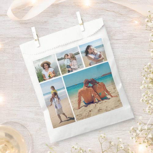 Create Your Own 5 Photo Collage Favor Bag