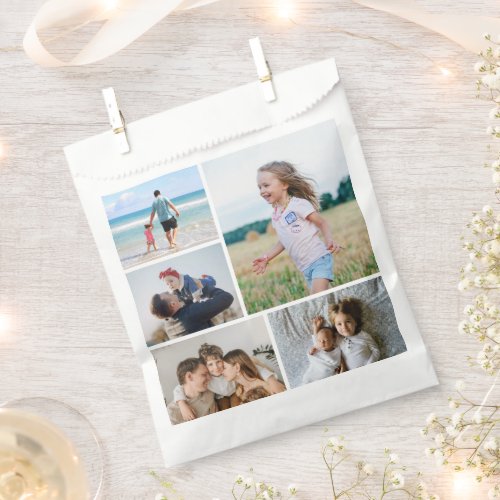 Create Your Own 5 Photo Collage Favor Bag