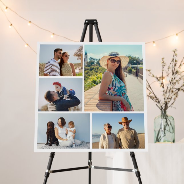 Create Your Own 5 Photo Collage Foam Board (In Situ (Stand))