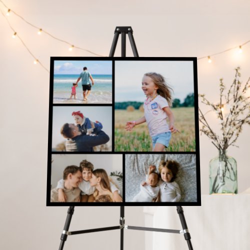 Create Your Own 5 Photo Collage Foam Board