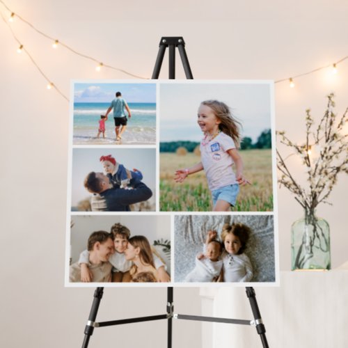 Create Your Own 5 Photo Collage Foam Board