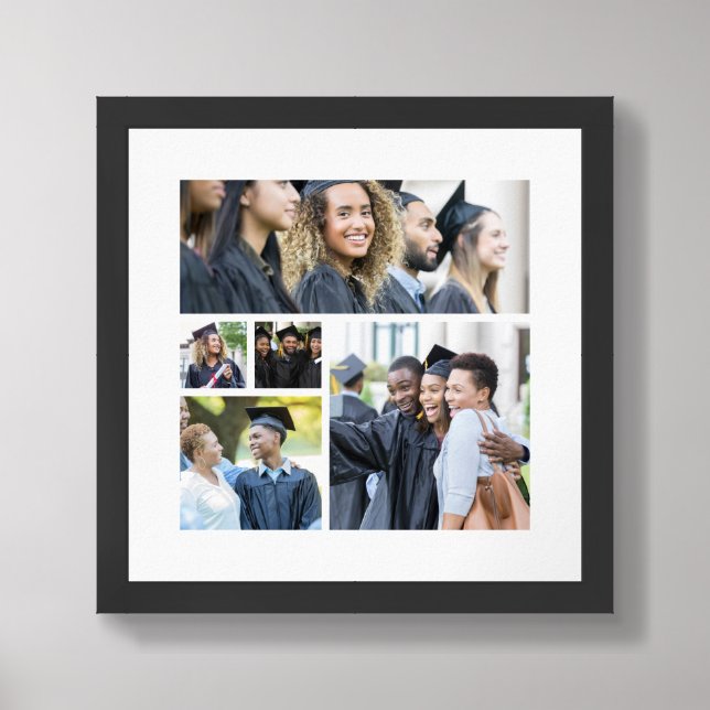 Create Your Own 5 Photo Collage Framed Art (Framed Front)