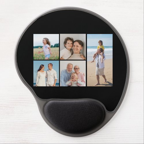 Create Your Own 5 Photo Collage Gel Mouse Pad