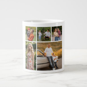 Create Your Own 5 Photo Collage Giant Coffee Mug