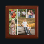 Create Your Own 5 Photo Collage Gift Box<br><div class="desc">Create your own 5 Photo Collage for Christmas, Birthdays, Weddings, Anniversaries, Graduations, Father's Day, Mother's Day or any other Special Occasion, with our easy-to-use design tool. Add your favorite photos of friends, family, vacations, hobbies and pets and you'll have a stunning, one-of-a-kind photo collage. Our custom photo collage is perfect...</div>