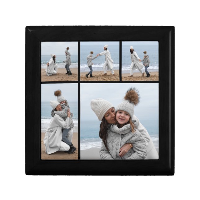 Create Your Own 5 Photo Collage Gift Box (Front)