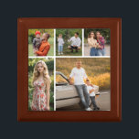 Create Your Own 5 Photo Collage Gift Box<br><div class="desc">Create your own 5 Photo Collage for Christmas, Birthdays, Weddings, Anniversaries, Graduations, Father's Day, Mother's Day or any other Special Occasion, with our easy-to-use design tool. Add your favorite photos of friends, family, vacations, hobbies and pets and you'll have a stunning, one-of-a-kind photo collage. Our custom photo collage is perfect...</div>