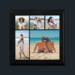 Create Your Own 5 Photo Collage Gift Box<br><div class="desc">Create your own 5 Photo Collage for Christmas, Birthdays, Weddings, Anniversaries, Graduations, Father's Day, Mother's Day or any other Special Occasion, with our easy-to-use design tool. Add your favorite photos of friends, family, vacations, hobbies and pets and you'll have a stunning, one-of-a-kind photo collage. Our custom photo collage is perfect...</div>