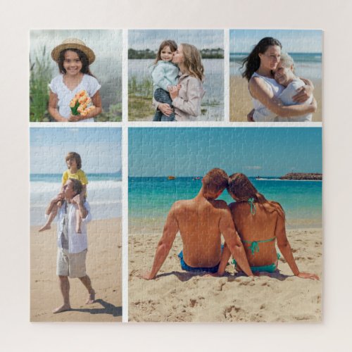 Create Your Own 5 Photo Collage Jigsaw Puzzle