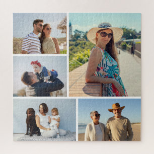 Create Your Own 5 Photo Collage Jigsaw Puzzle