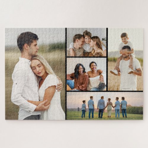 Create Your Own 5 Photo Collage Jigsaw Puzzle