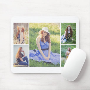 Create Your Own 5 Photo Collage Mouse Pad