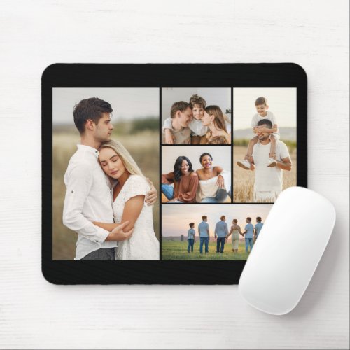 Create Your Own 5 Photo Collage Mouse Pad