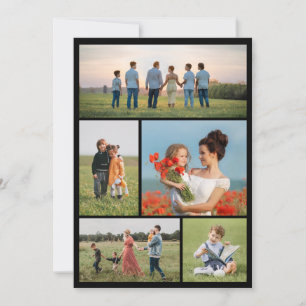 Create Your Own 5 Photo Collage Note Card