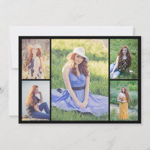 Create Your Own 5 Photo Collage Note Card