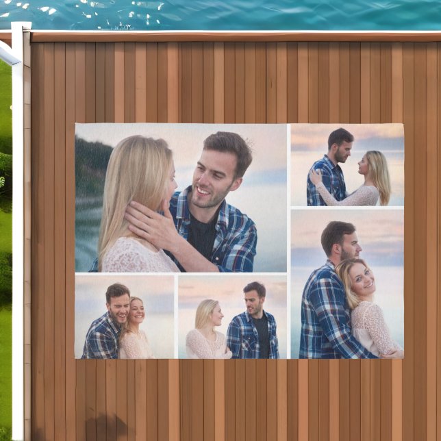 Create Your Own 5 Photo Collage Outdoor Rug (Insitu (Outdoor 1))