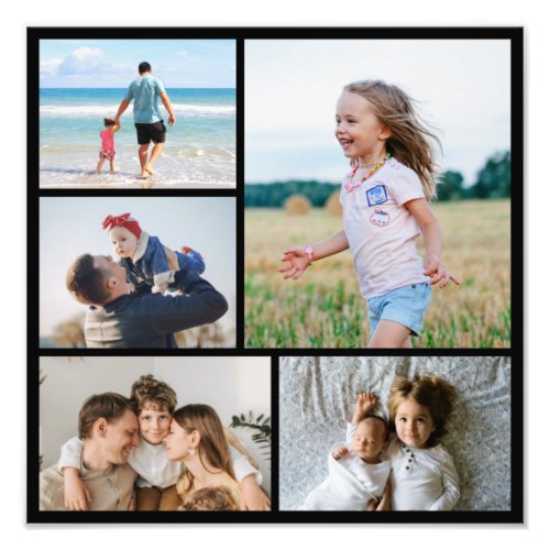 Create Your Own 5 Photo Collage Photo Enlargement