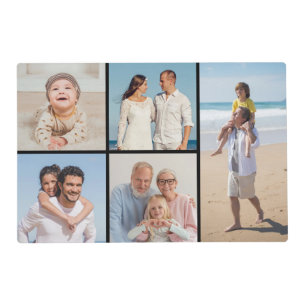 Create Your Own 5 Photo Collage Placemat