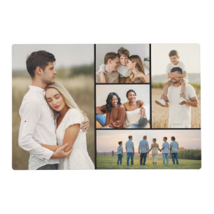 Create Your Own 5 Photo Collage Placemat
