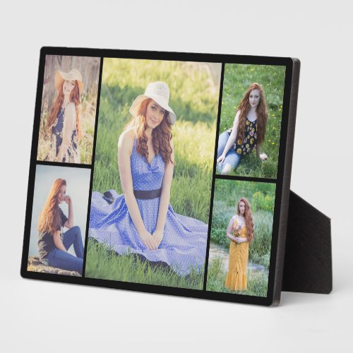 Create Your Own 5 Photo Collage Plaque