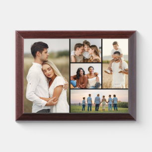 Create Your Own 5 Photo Collage Plaque