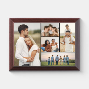 Create Your Own 5 Photo Collage Plaque
