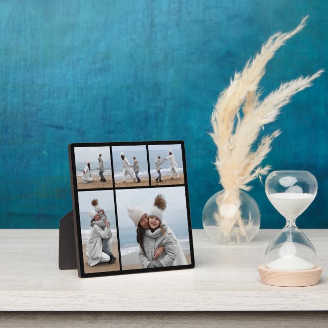 Create Your Own 5 Photo Collage Plaque (Insitu)