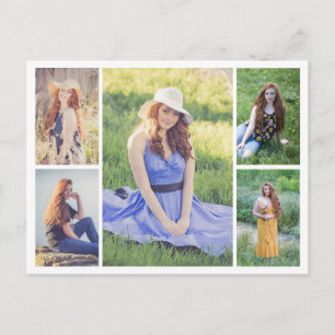 Create Your Own 5 Photo Collage Postcard