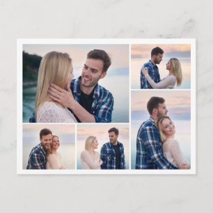 Create Your Own 5 Photo Collage Postcard