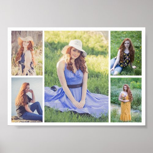 Create Your Own 5 Photo Collage Poster