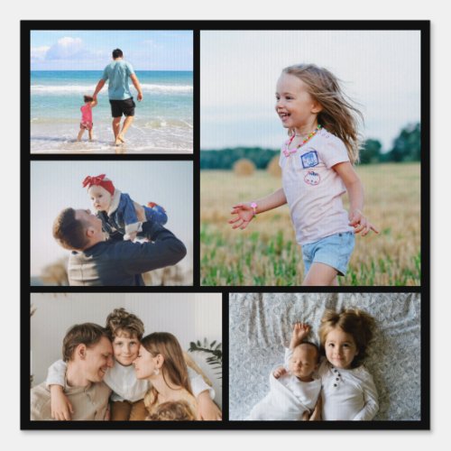Create Your Own 5 Photo Collage Sign
