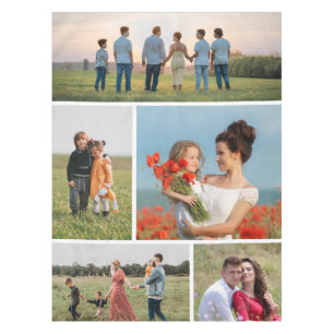 Create Your Own 5 Photo Collage Tablecloth