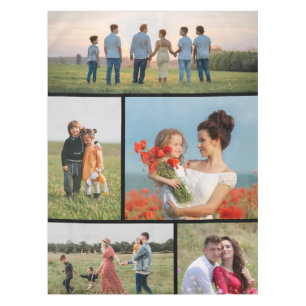 Create Your Own 5 Photo Collage Tablecloth