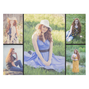 Create Your Own 5 Photo Collage Tablecloth