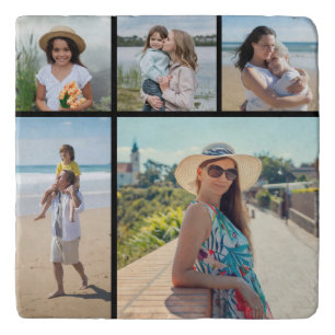 Create Your Own 5 Photo Collage Trivet