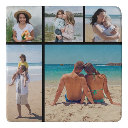 Create Your Own 5 Photo Collage Trivet