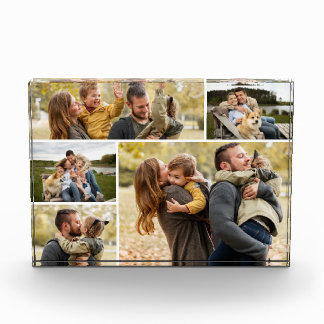Create Your Own 5 Photo Family Acrylic Award