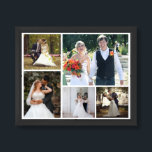 Create Your Own 5 Photo Wedding Collage Framed Art<br><div class="desc">Design a personalized keepsake with our 'Create Your Own 5 Photo Wedding Collage.' This elegant collage allows you to showcase five cherished photos from your special day, creating a beautiful memory piece. Crafted with high-quality materials and customizable options, it’s the perfect way to celebrate your love story. Ideal as a...</div>